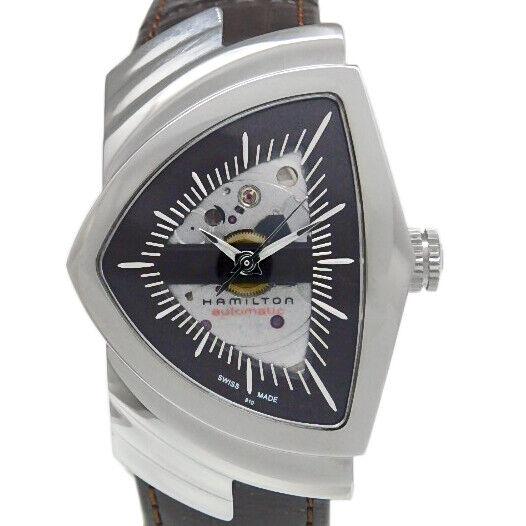 Hamilton Ventura H24515591 Automatic Mahogany Brown Dial Men's Watch: Hamilton Ventura H24515591 Automatic Mahogany Brown Dial Men's Watch Brand: Hamilton Type: Wristwatch Pre-Owned The BIDHAUS Guarantee: All items in this auction are guaranteed to be 100% authentic. At