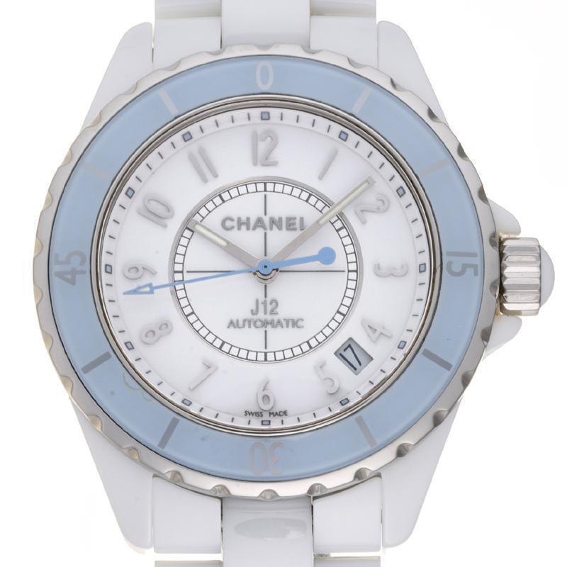 Chanel J12 38mm Soft Blue H4341 Stainless Ceramic White Dial Men's Watch: Chanel J12 38mm Soft Blue H4341 Stainless Ceramic White Dial Men's Watch Brand: Chanel Type: Wristwatch Pre-Owned The BIDHAUS Guarantee: All items in this auction are guaranteed to be 100% authentic.