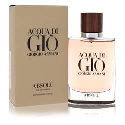 Acqua Di Gio Absolu Eau De Parfum Spray By Giorgio Armani: Acqua Di Gio Absolu Eau De Parfum Spray By Giorgio Armani Acqua Di Gio Absolu Cologne by Giorgio Armani, Earth and water collide in a mesmerizing cologne that captures the seductive side of masculinit