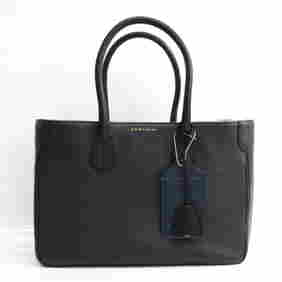 A.D.M.J 19SC090101 Women's Leather Handbag Black Navy (1 of 10)