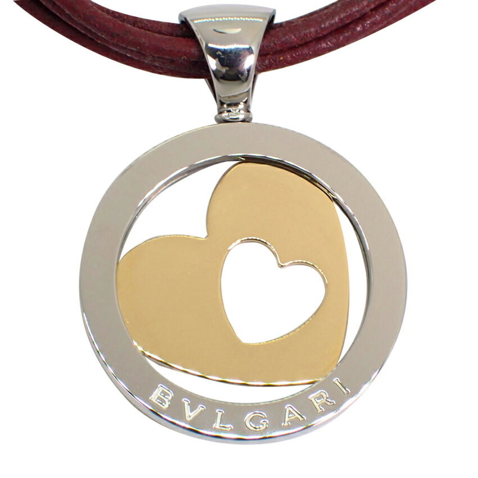 BVLGARI Bulgari 750XSS tondo heart pendant necklace: BVLGARI Bulgari 750XSS tondo heart pendant necklace Brand: Bvlgari Necklace Type: Pendant necklace Pendant Type: Pendant Gender: Women Material: Stainless steel Yellow gold (18K) Weight: 23.7g / 0.83o