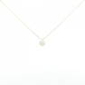 K18YG Flower Diamond Necklace 0.35CT