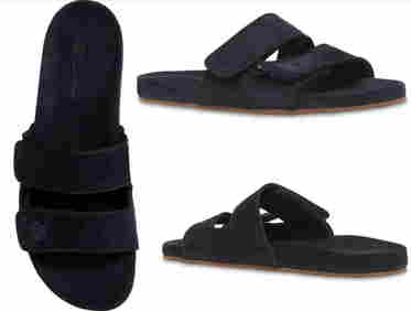 PARROT PIANA Waikiki Suede Goatskin Slides Sliding On Sandals- (1 of 12)