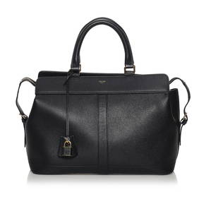 Celine Medium Cabas de France Leather Satchel (1 of 12)
