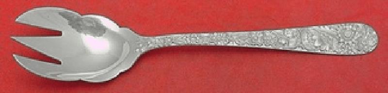 Repousse by Kirk Sterling Silver Ice Cream Fork Scalloped Edge Original 5 3/8": Repousse by Kirk Sterling Silver Ice Cream Fork Scalloped Edge Original 5 3/8" Repousse by kirksterling silver original ice cream fork with scalloped edge 5 3/8" in the pattern repousse by kirk. It is