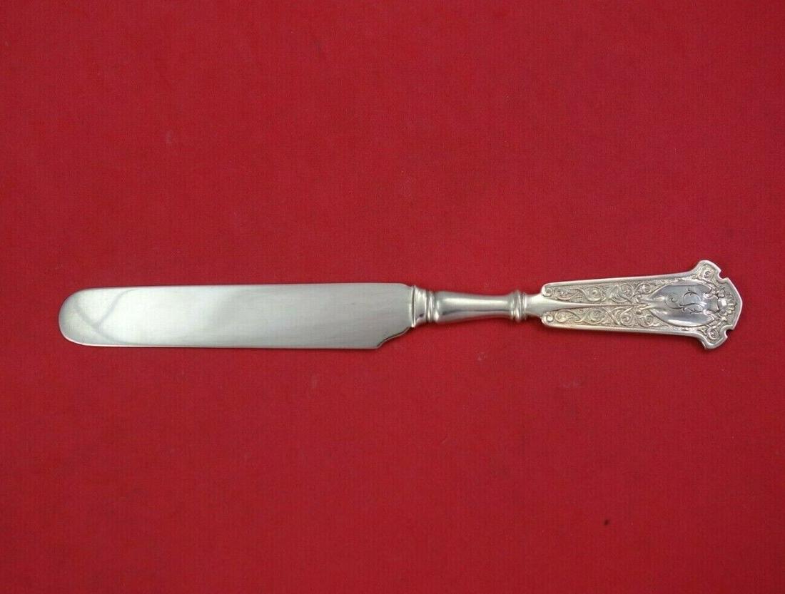 Arabesque by George Sharp Sterling Silver Regular Knife FH AS Dated 1871 8": Arabesque by George Sharp Sterling Silver Regular Knife FH AS Dated 1871 8" Arabesque by george sharpsterling silver flat handle all sterling regular knife 8" (dated 1871) in the pattern arabesque by