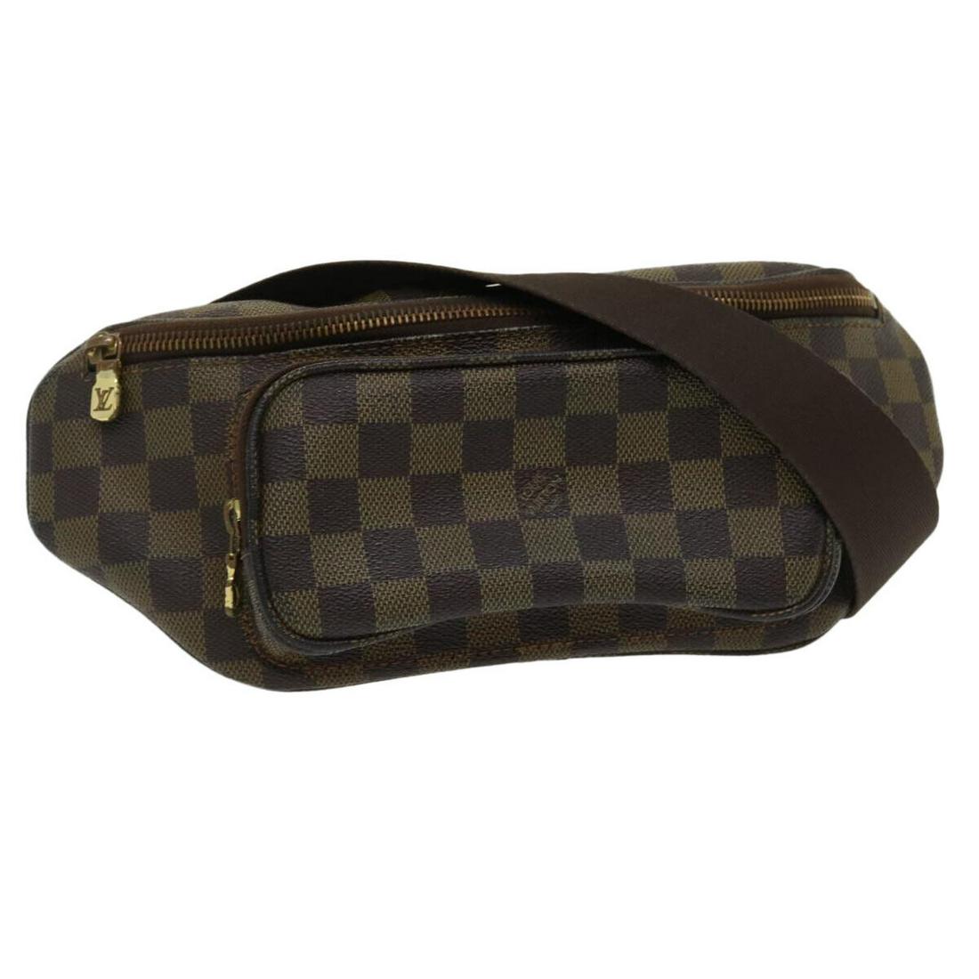 LOUIS VUITTON Damier Ebene Bum Bag Melville Waist Bag N51172 LV: LOUIS VUITTON Damier Ebene Bum Bag Melville Waist Bag N51172 LV Style: Waist Bag Material: Damier Ebene Canvas Exterior Color: Damie Ebene Bag Height: 5.9inch(Approx) / 15cm(Approx) Bag Depth: 2.0inch