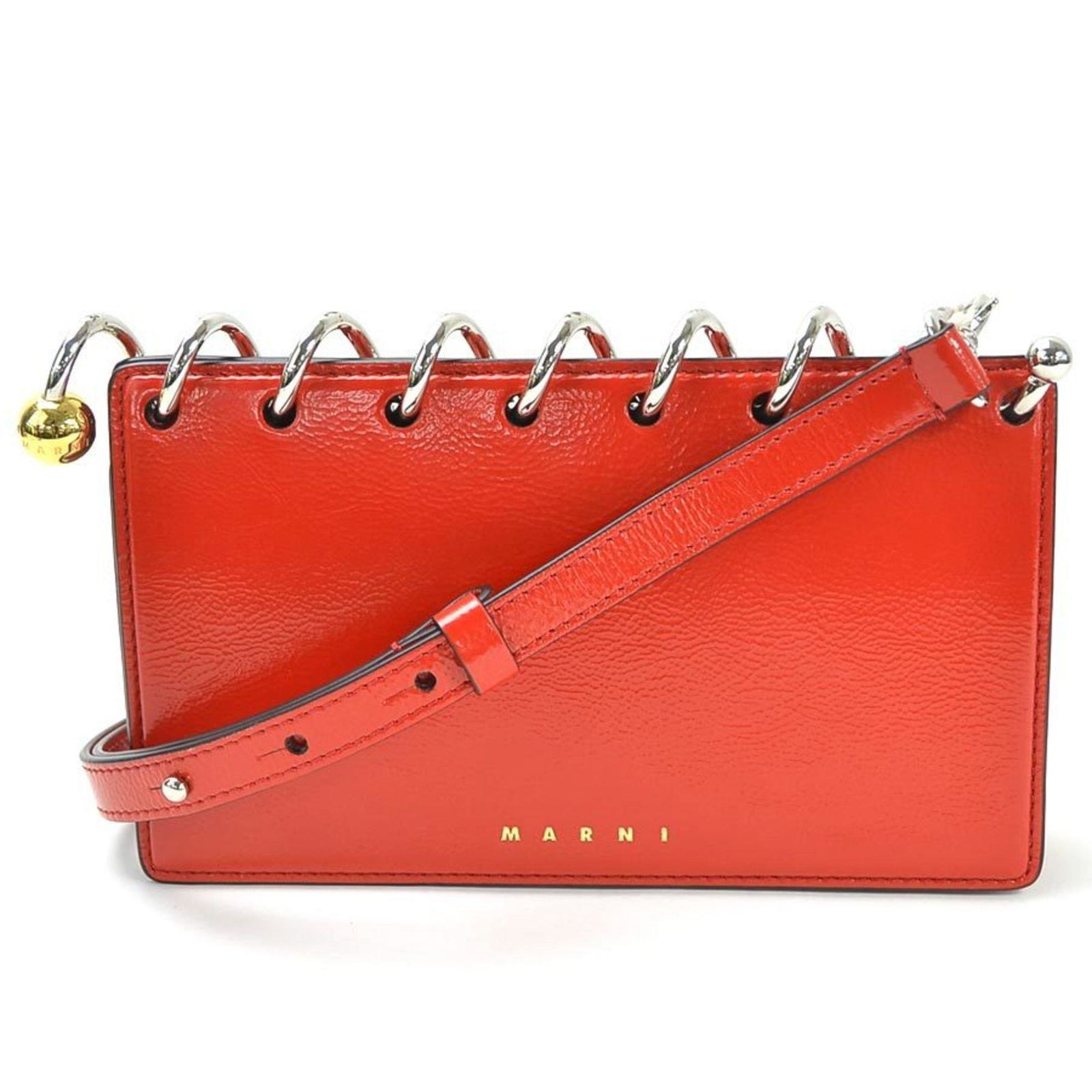 Marni Shoulder Bag Clutch 2way Red Patent Leather Ladies: Marni Shoulder Bag Clutch 2way Red Patent Leather Ladies Brand: Marni Country of Origin: Italy Type: Clutch bag Shoulder bag Material: Patent leather Patent leather: Color: Red color Closure: Magnet G