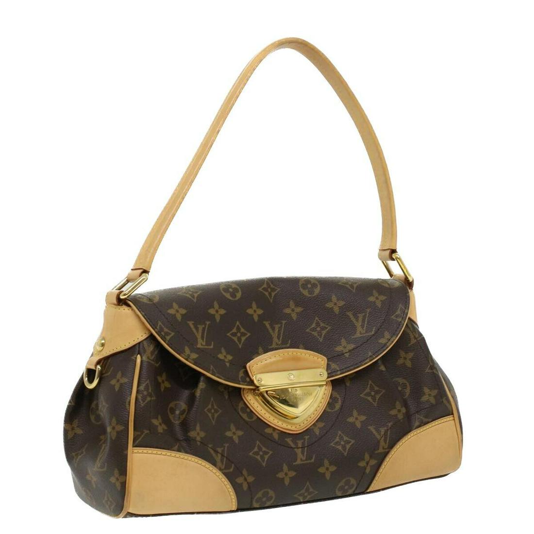 LOUIS VUITTON Monogram Beverly MM Shoulder Bag M40121 LV: LOUIS VUITTON Monogram Beverly MM Shoulder Bag M40121 LV Style: Shoulder Bag Material: Monogram Canvas Exterior Color: Monogram Bag Height: 7.9inch(Approx) / 20cm(Approx) Bag Depth: 4.9inch(Approx) / 