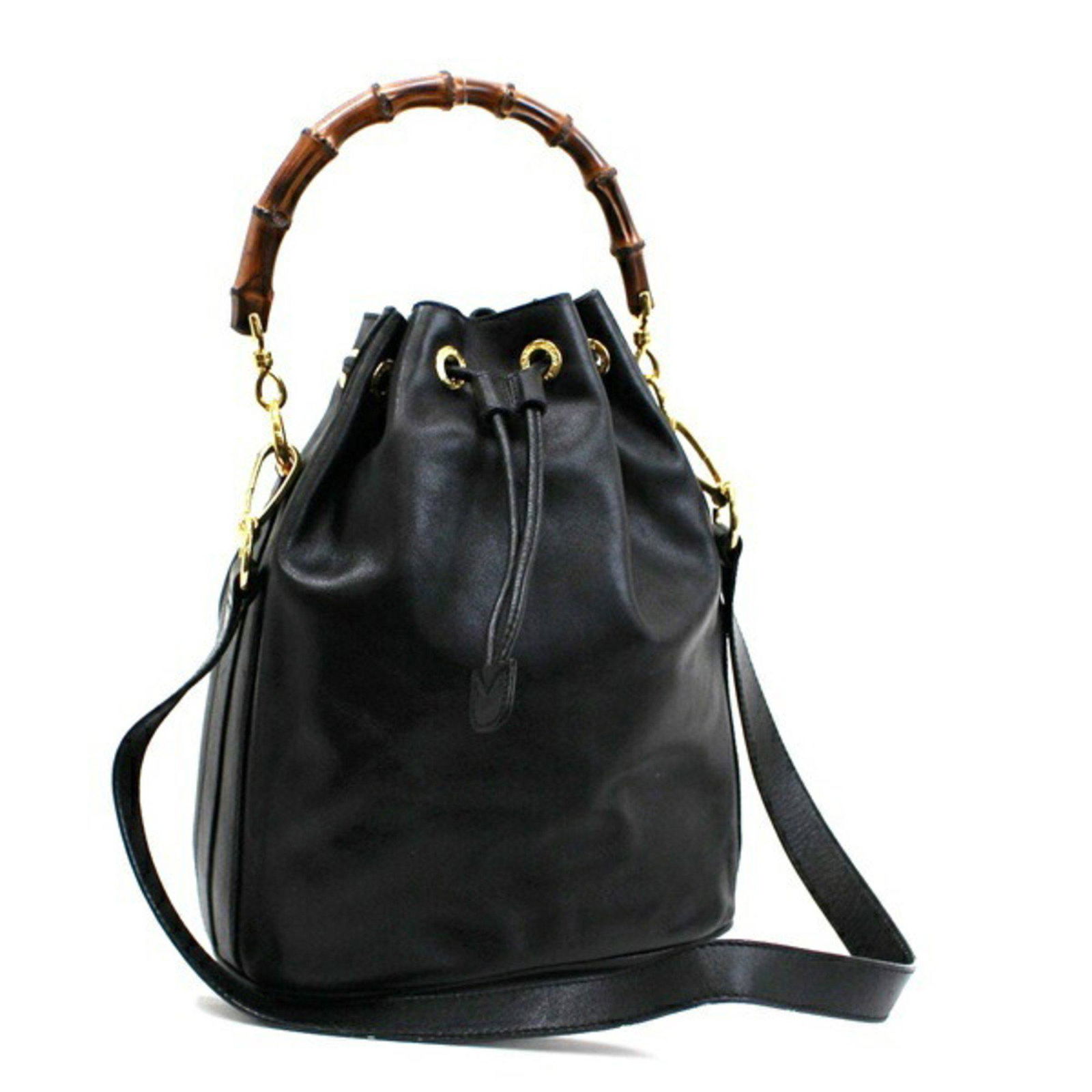 Gucci bamboo handbag shoulder bag leather black 001 2865 1637 GUCCI ladies: Gucci bamboo handbag shoulder bag leather black 001 2865 1637 GUCCI ladies Brand: Gucci Type: Handbag Shoulder bag Material: Bamboo Bamboo: Color: Black Gray Outer Pocket: Zipper pocket Zipper pocket: