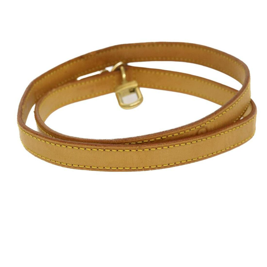 LOUIS VUITTON Shoulder Strap Leather 35.4"" Beige LV: LOUIS VUITTON Shoulder Strap Leather 35.4"" Beige LV Style: Shoulder Strap Material: Leather Color: Beige Bag Length: 0.6inch(Approx) / 1.5cm(Approx) Country Of Manufacture: France Type: Shoulder Stra