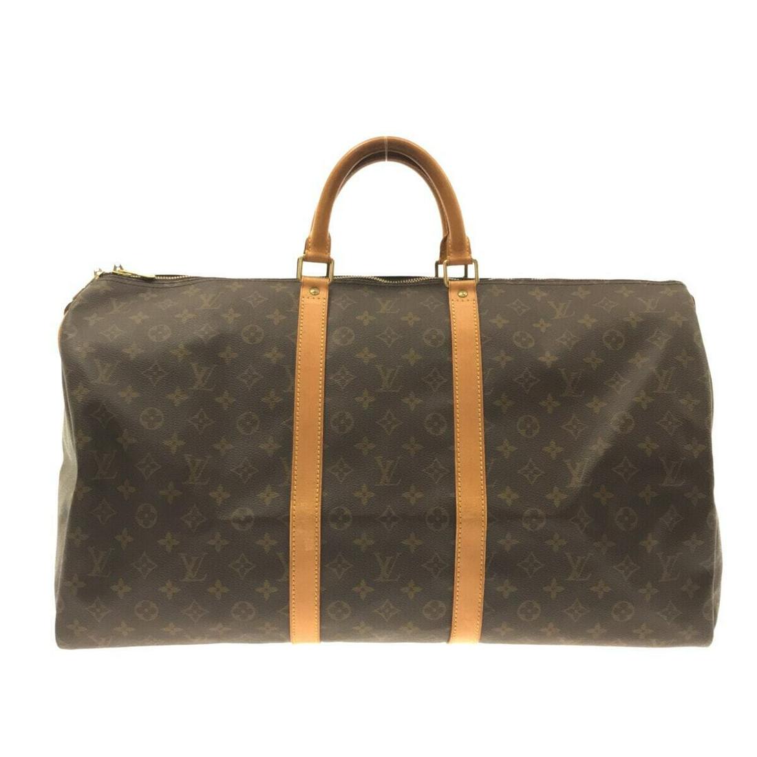 LOUIS VUITTON Keepall 55 M41424 Monogram SP1904 Boston Bag Monogram Canvas: LOUIS VUITTON Keepall 55 M41424 Monogram SP1904 Boston Bag Monogram Canvas Style: Boston Bag Exterior Color: Monogram Exterior Material: Monogram Canvas Product Name: Keepall 55 Date Code/Stamp: SP190