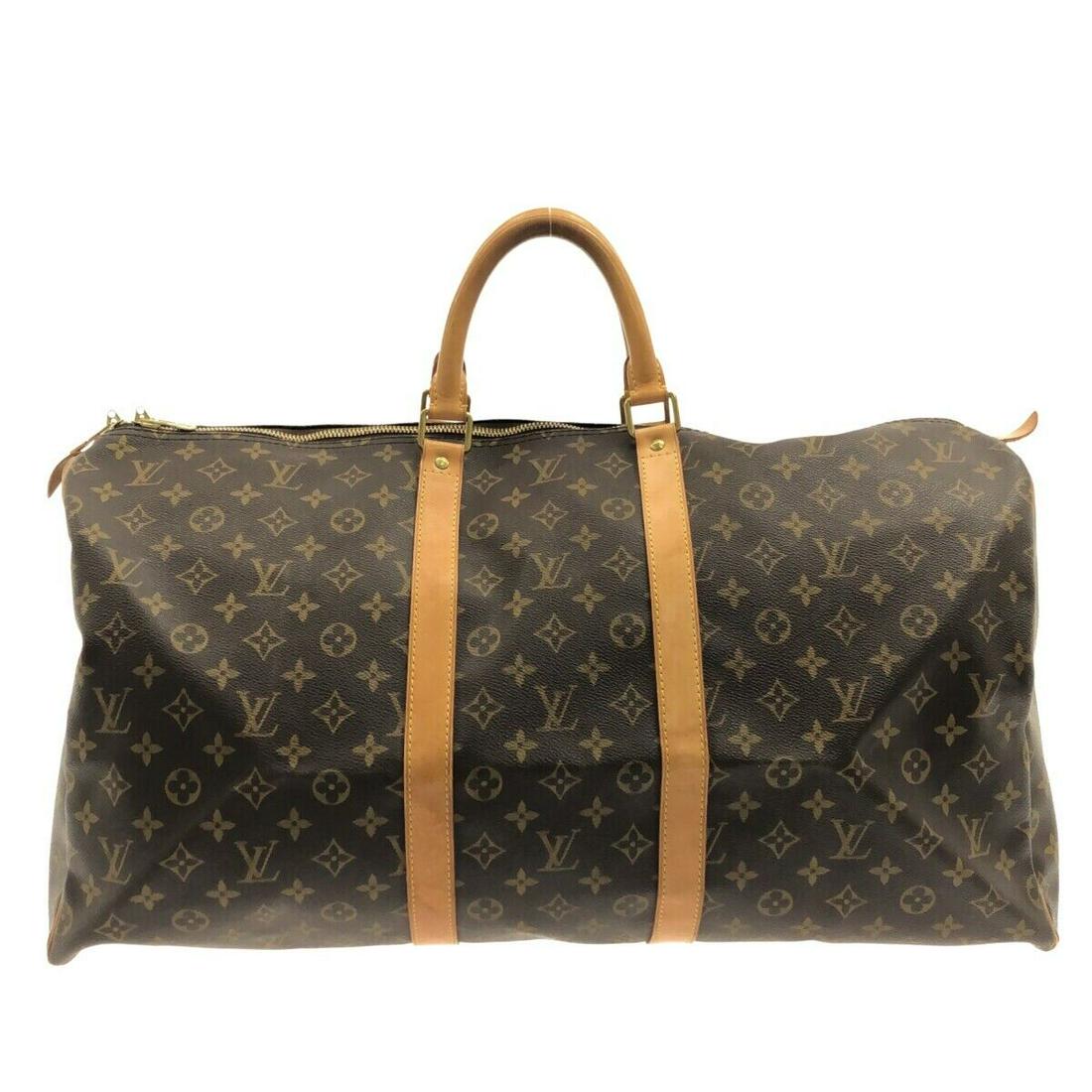 LOUIS VUITTON Keepall 55 M41424 Monogram FL0041 Boston Bag Monogram Canvas: LOUIS VUITTON Keepall 55 M41424 Monogram FL0041 Boston Bag Monogram Canvas Style: Boston Bag Exterior Color: Monogram Exterior Material: Monogram Canvas Product Name: Keepall 55 Date Code/Stamp: FL004