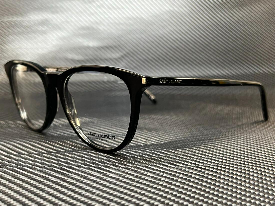 Saint Laurent SL306 001 Black Demo Lens Unisex Eyeglasses 52mm: Saint Laurent SL306 001 Black Demo Lens Unisex Eyeglasses 52mm Type: Eyeglasses Frame Color: Black New The BIDHAUS Guarantee: All items in this auction are guaranteed to be 100% authentic. At Your Ser