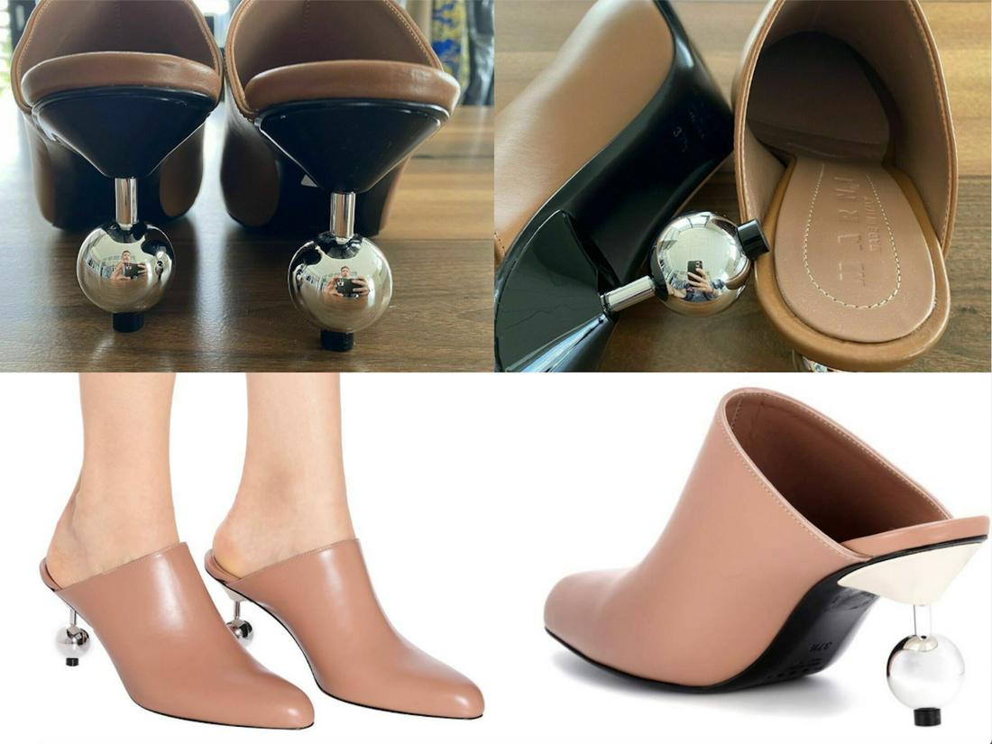 Marni Iconic Leather Orb Pin Heel Mules Ankle Boots Sandals Shoes: Marni Iconic Leather Orb Pin Heel Mules Ankle Boots Sandals Shoes Style: Court Shoes Heel Height: Medium (5 to 7.5 cm) Vintage: No Insole Material: Leather Uk Shoe Size: UK 4 5 Individualised: Nein Fe