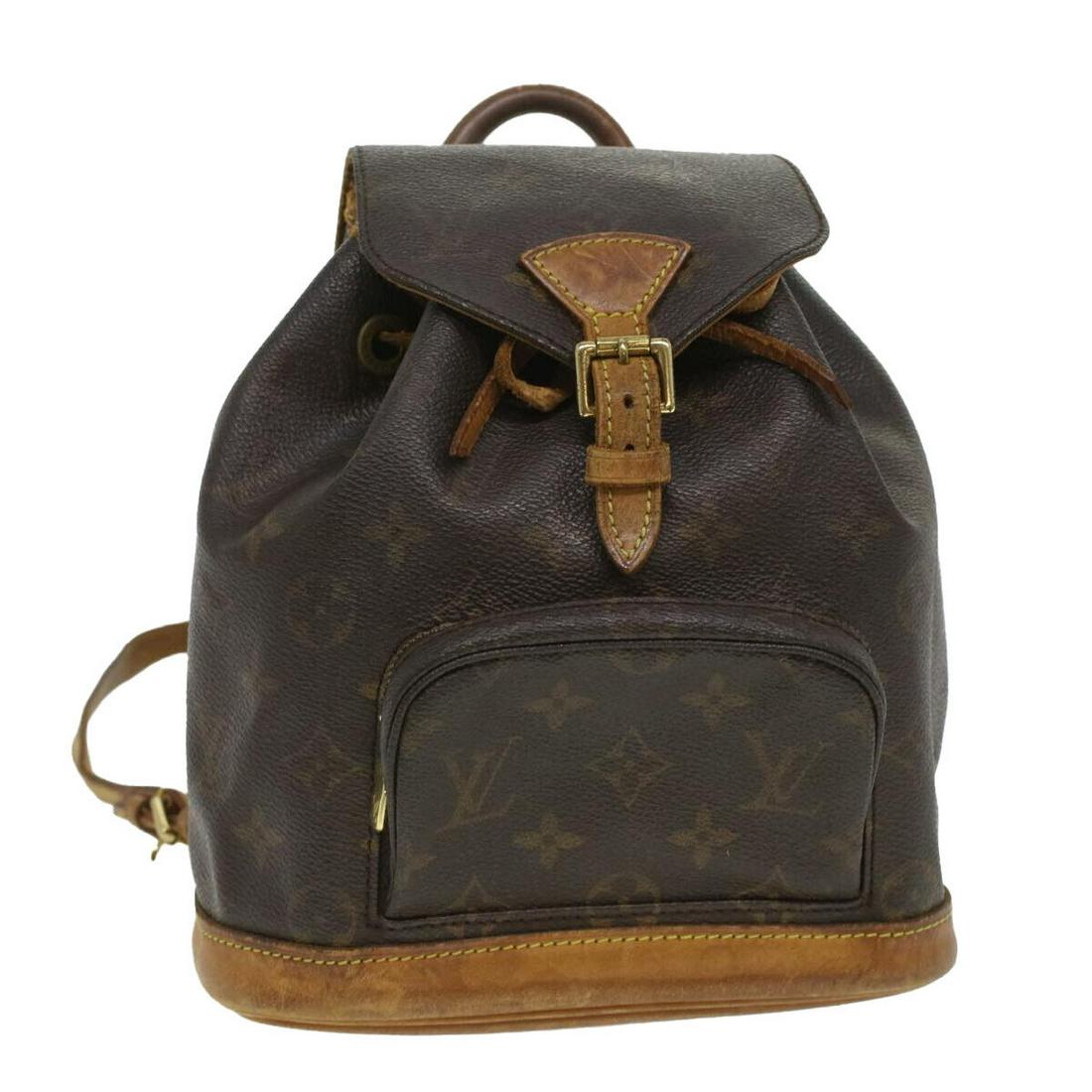 LOUIS VUITTON Monogram Montsouris PM Backpack M51137 LV: LOUIS VUITTON Monogram Montsouris PM Backpack M51137 LV Style: Backpack Material: Monogram Canvas Exterior Color: Monogram Bag Height: 9.4inch(Approx) / 24cm(Approx) Bag Depth: 3.5inch(Approx) / 9cm(A