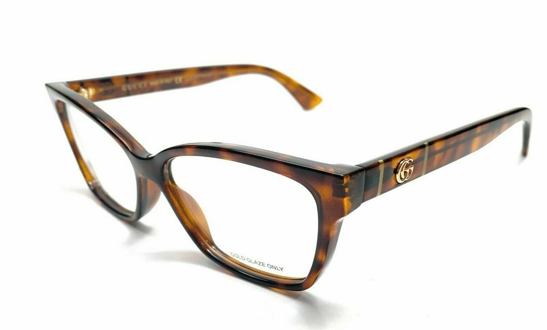 GUCCI GG0634O 002 Havana Women's Eyeglasses Frame 55 mm: GUCCI GG0634O 002 Havana Women's Eyeglasses Frame 55 mm Frame Color: Havana Type: Eyeglasses Frame Material: Plastic Acetate Features: Full Rim Style: Rectangle Lens Socket Width: 55 mm Bridge Width: