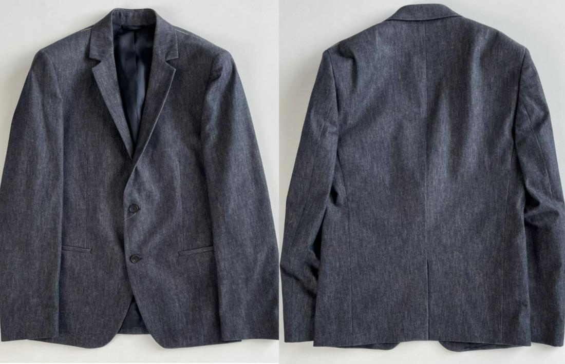 DKNY DONNA KARAN NEW YORK Iconic Denim Look Jacket Blazer Jacket New 48: DKNY DONNA KARAN NEW YORK Iconic Denim Look Jacket Blazer Jacket New 48 Accents: Button Style: Jacket Textile Care: Only chemical Cleaning Vintage: No Size Type: Normal Size Heat Degree: normal Featur