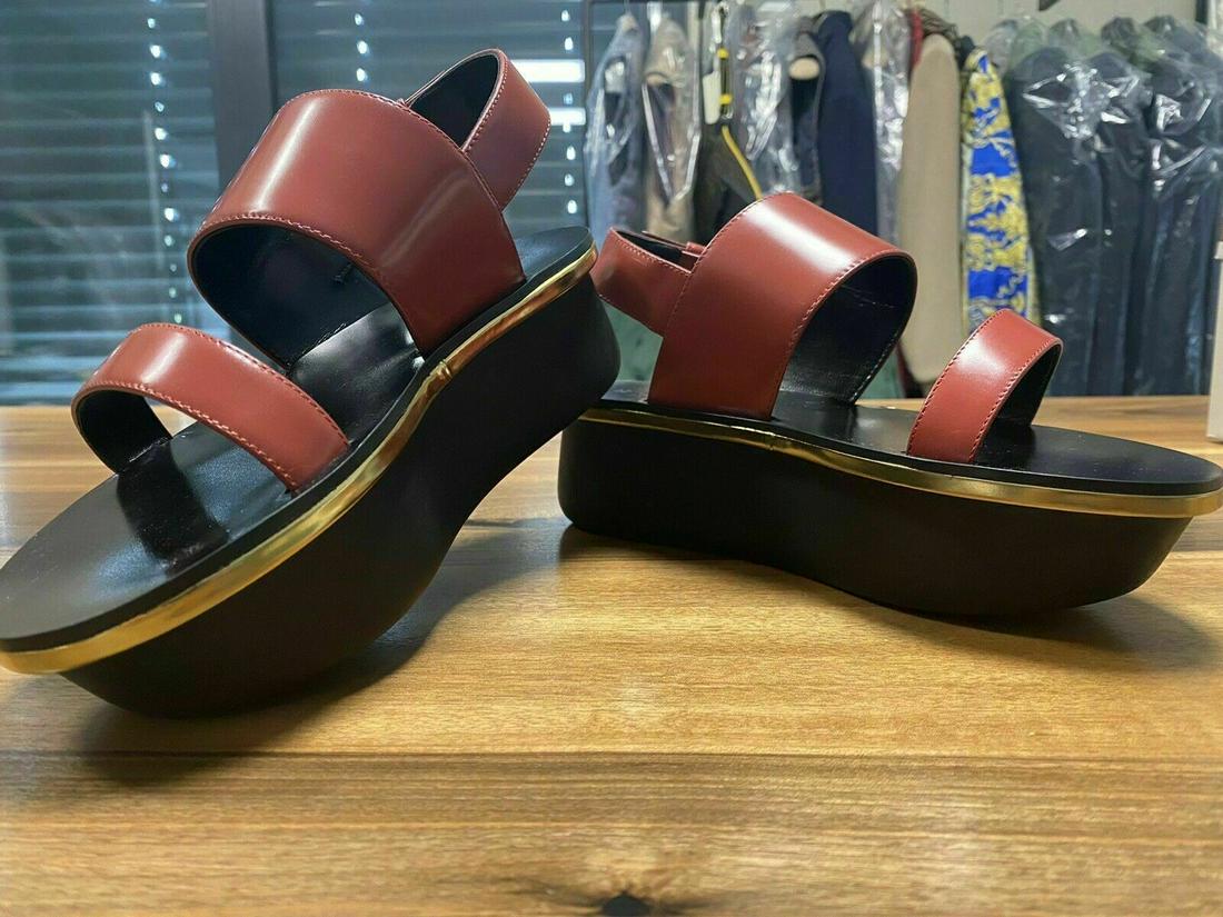 MARNI CALF LEATHER WEDGE PLATFORM SANDALS PLATFORM SANDALS SHOES SHOES NEW 38: MARNI CALF LEATHER WEDGE PLATFORM SANDALS PLATFORM SANDALS SHOES SHOES NEW 38 Accents: HOT SEXY COOL DELUXE FASHION DANSE PLAGUE MYKONOS HOT SEXY COOL LUXURY FASHION DANCE BEACH MYKONOS Style: WEDGE P
