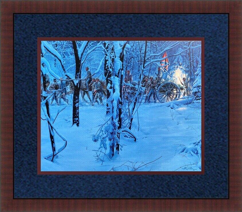 Mort Kunstler Civil War Print - Confederate Christmas Custom Gallery Framed: Mort Kunstler Civil War Print - Confederate Christmas Custom Gallery Framed Features: Framed Matted Region Of Origin: New York USA Item Width: 18 in Production Technique: Off Set Lithograph Item Lengt