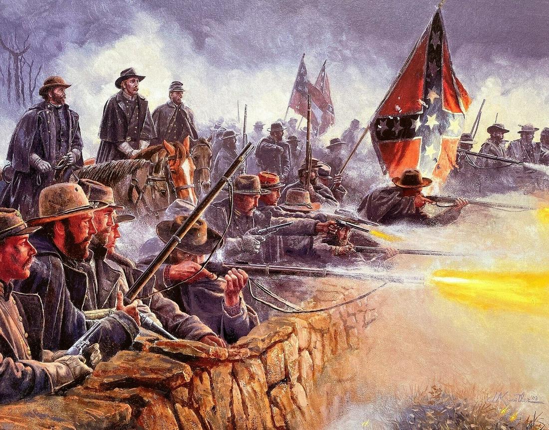 Mort Kunstler Civil War Valor In Gray Custom Framed Print: Mort Kunstler Civil War Valor In Gray Custom Framed Print Artist: Mort Kunstler Mort Kunstler Unit Of Sale: Single-Piece Work Size: Medium (up to 36in.) Custom Bundle: No Item Length: 12 in Region Of