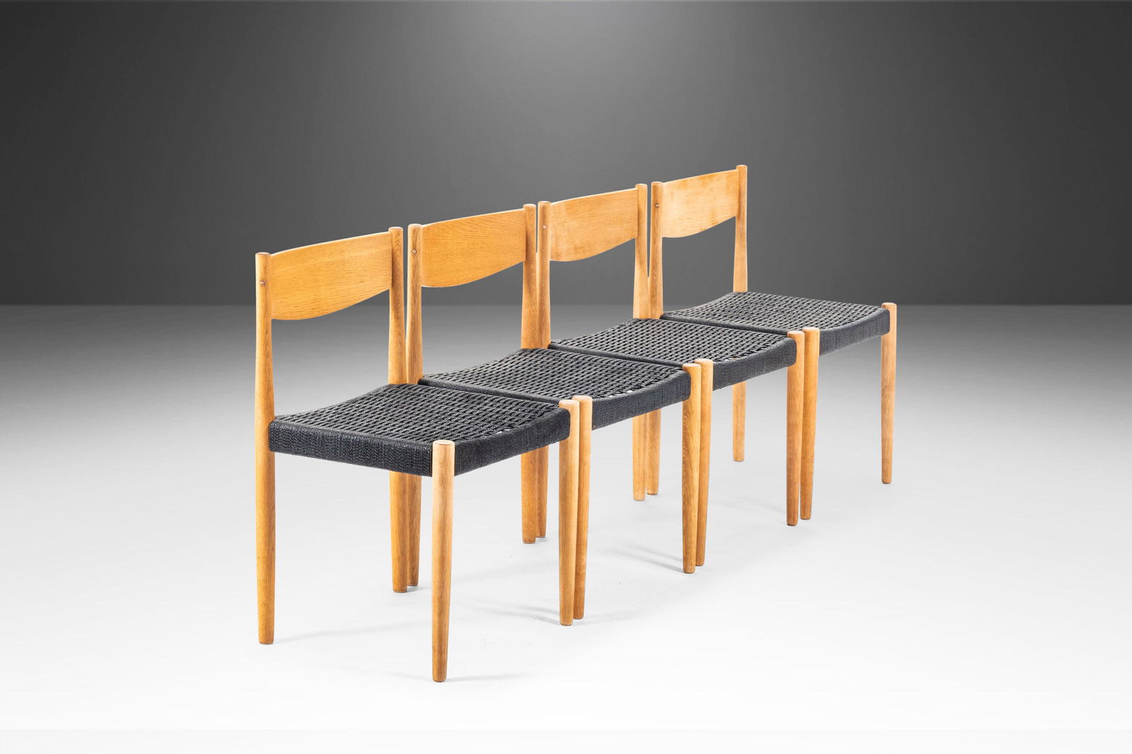 Poul Volther for Frem Rojle Danish Modern Dining Chairs (A Set of 4) Denmark: Poul Volther for Frem Rojle Danish Modern Dining Chairs (A Set of 4) Denmark Set of Four (4) Poul Volther for Frem Rojle Danish Modern Dining Chairs Denmark c. 1960's About: Designed by Poul Volther f