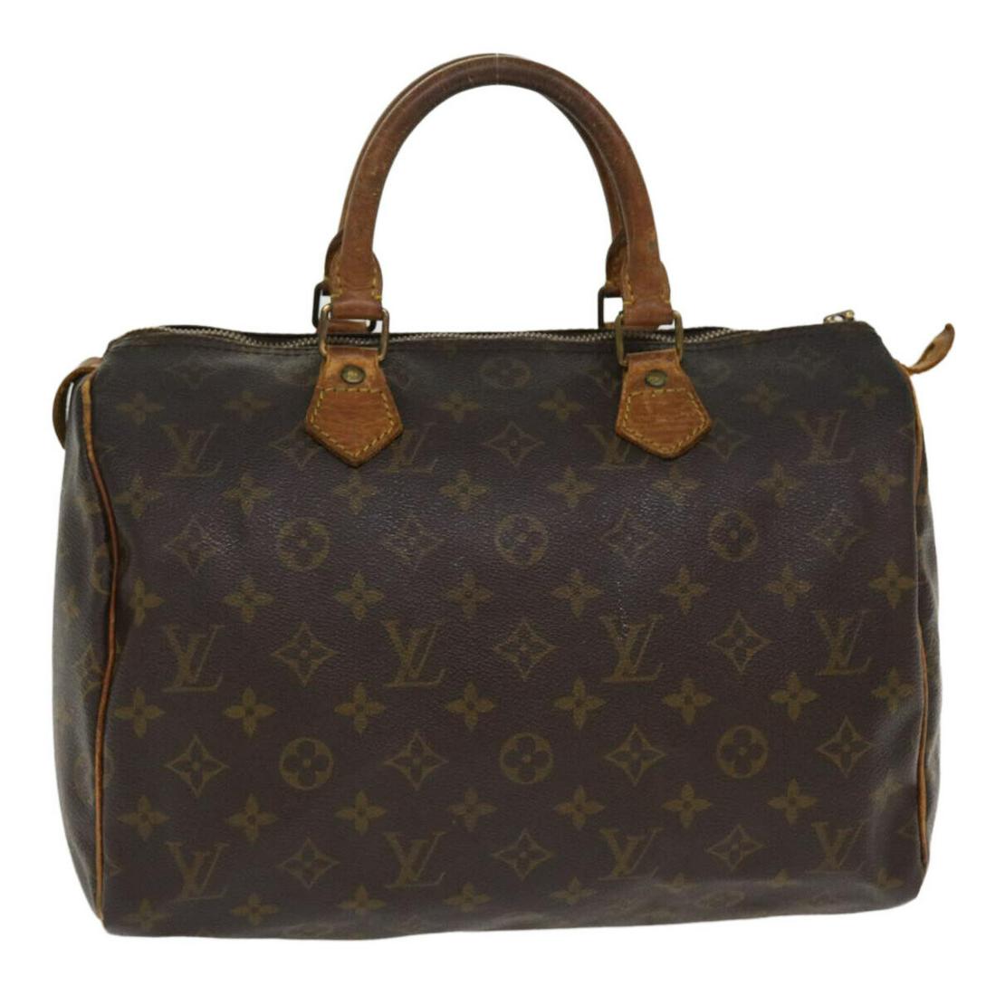 LOUIS VUITTON Monogram Speedy 30 Hand Bag M41526 LV: LOUIS VUITTON Monogram Speedy 30 Hand Bag M41526 LV Style: Hand Bag Material: Monogram Canvas Exterior Color: Monogram Bag Height: 8.3inch(Approx) / 21cm(Approx) Bag Depth: 6.7inch(Approx) / 17cm(Appr