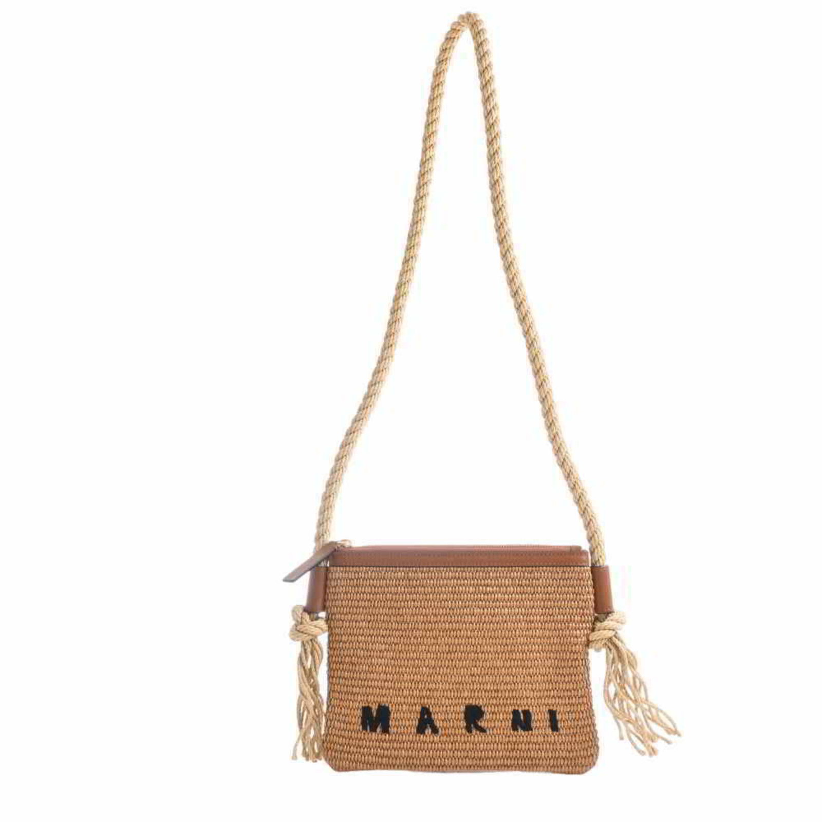 MARNI Marni raffia rope chain shoulder bag brown: MARNI Marni raffia rope chain shoulder bag brown Brand: Marni Type: Shoulder bag Material: Raffia Raffia: Color: Brown Gender: Women Size (HxWxD): 19cm x 23cm x 2cm / 7.48 x 9.05 x 0.78 Strap Length:
