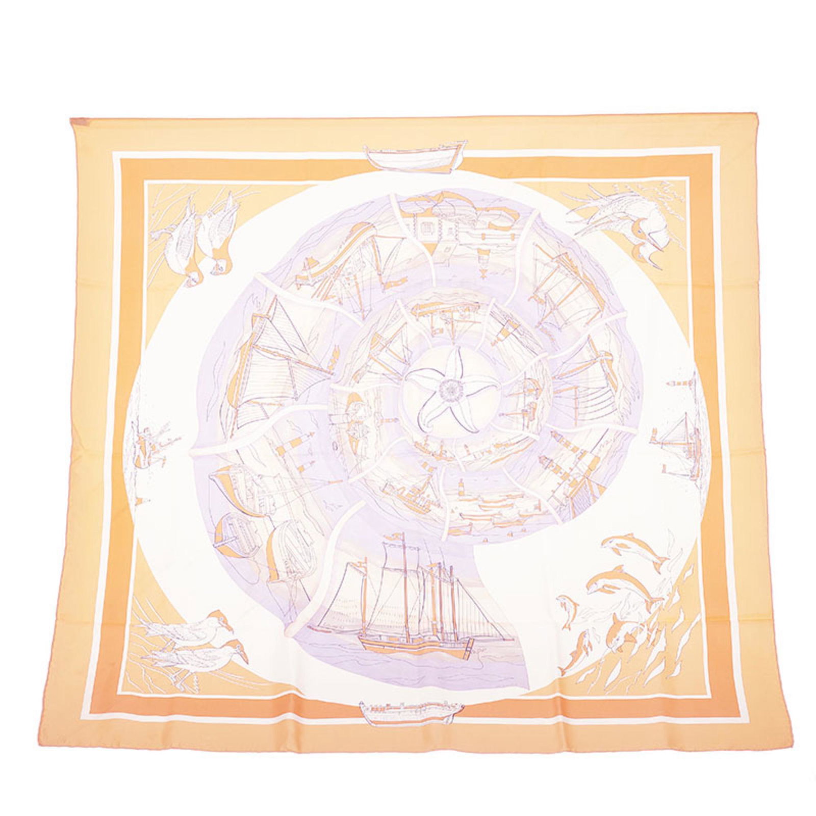 Hermes Carre 90 COMAGNONS DE MER Sea Friends Scarf Orange Silk Women's HERMES: Hermes Carre 90 COMAGNONS DE MER Sea Friends Scarf Orange Silk Women's HERMES Brand: Hermes Type: Scarf Gender: Women Color: Orange Material: Silk Silk: Size (LxW): 88.5cm x 91cm / 34.84 x 35.82 Condi