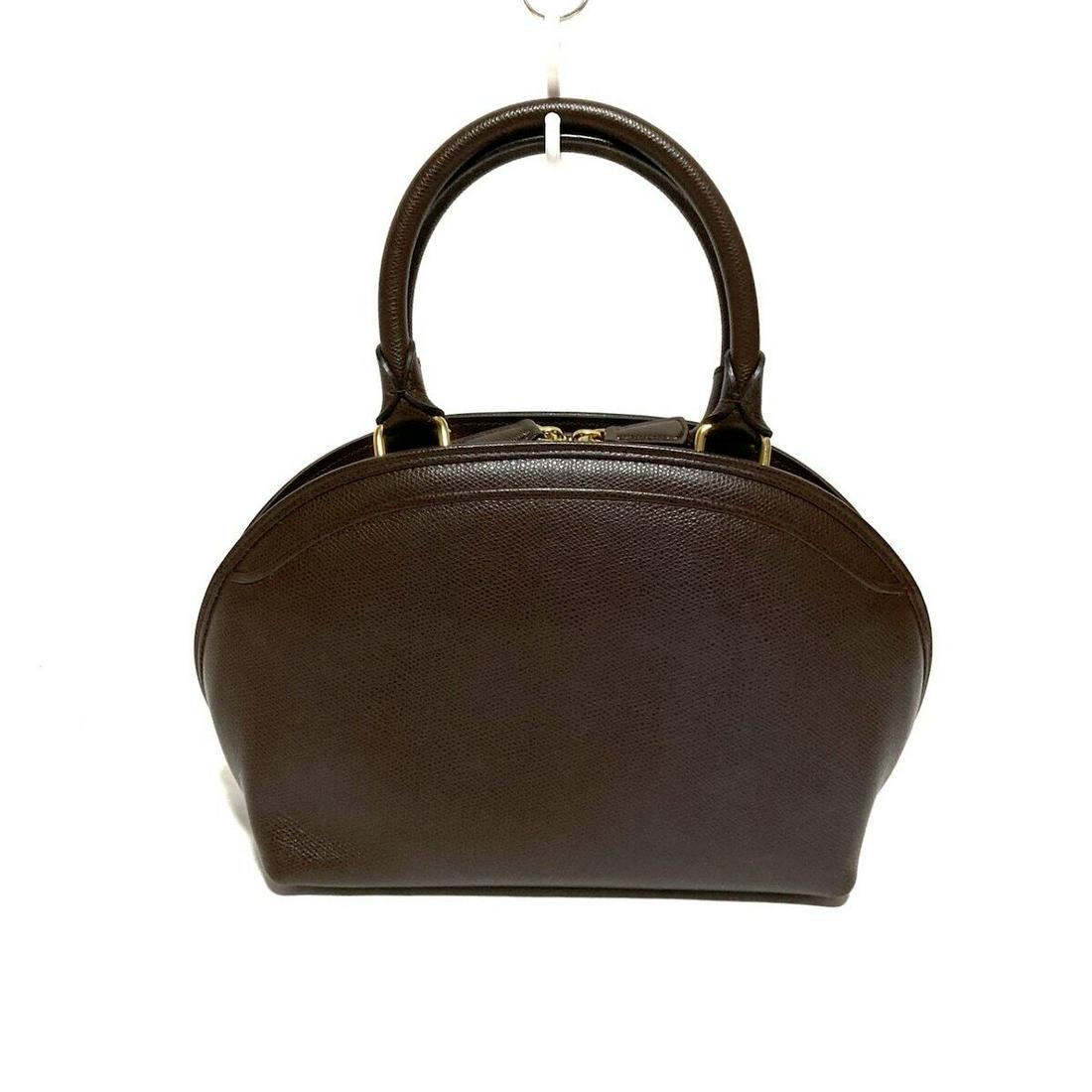 MORABITO - Dark Brown Leather Womens Handbag: MORABITO - Dark Brown Leather Womens Handbag Style: Handbag Exterior Color: Dark Brown Exterior Material: Leather Accessories: Dust Bag Type: Handbag C: Heavily Used The BIDHAUS Guarantee: All items i
