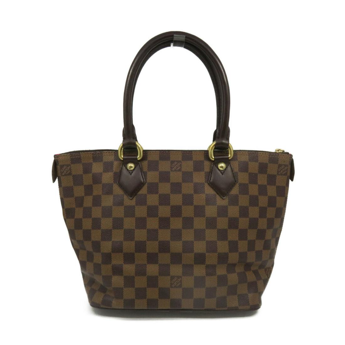 Louis Vuitton LV Saleya PM Hand Bag Tote Bag N51183 Damier Brown: Louis Vuitton LV Saleya PM Hand Bag Tote Bag N51183 Damier Brown Style: Handbag Exterior Material: PVC coated canvas Exterior Color: Brown Bag Height: 9.1 Bag Depth: 5.7 Bag Length: 10.2 Size Type: Re