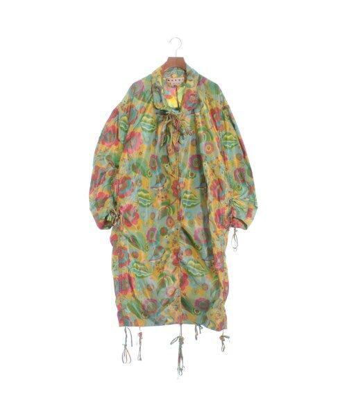 MARNI Coats (Other) Light bluexYellowxGreen etc.(Total pattern): MARNI Coats (Other) Light bluexYellowxGreen etc.(Total pattern) Type: Coat (Other) Size: 36 (Approx. S) Size Type: Regular Color: Light bluexYellowxGreen etc.(Total pattern) Jacket/Coat Length: 47 in