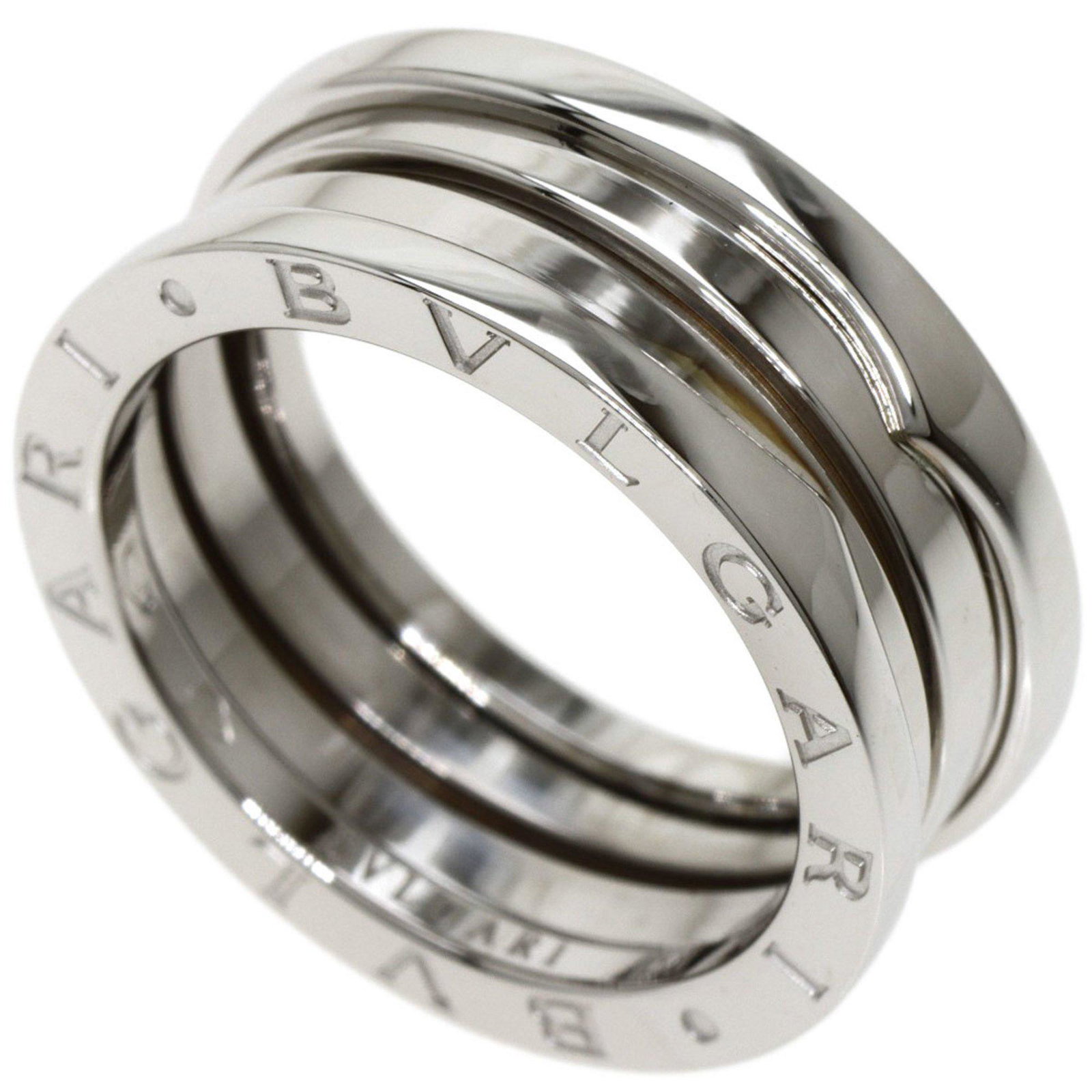 Bvlgari B-zero1 B zero one S 3 band #53 ring K18 white gold ladies BVLGARI: Bvlgari B-zero1 B zero one S 3 band #53 ring K18 white gold ladies BVLGARI Brand: Bvlgari Line: B.zero1 Type: Band ring Gender: Women Material: White gold (18K) US Size: 6.5 Width: 7.8mm / 0.31 Weight
