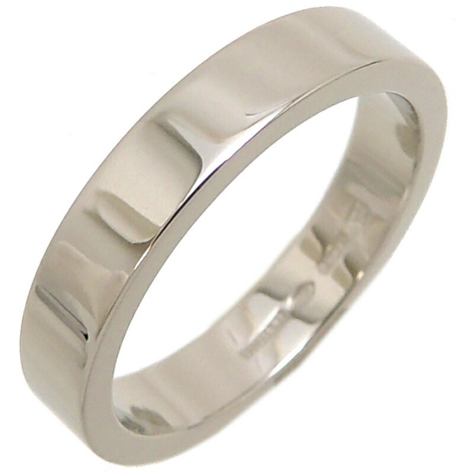 Bvlgari Plain Men's Ring Pt950 Platinum No. 19.5: Bvlgari Plain Men's Ring Pt950 Platinum No. 19.5 Brand: Bvlgari Type: Band ring Gender: Men Material: Platinum 950 US Size: 10 Width: 4.3mm / 0.17 Inner Diameter: 19.00mm / 0.75 Weight: 10.7g / 0.37oz