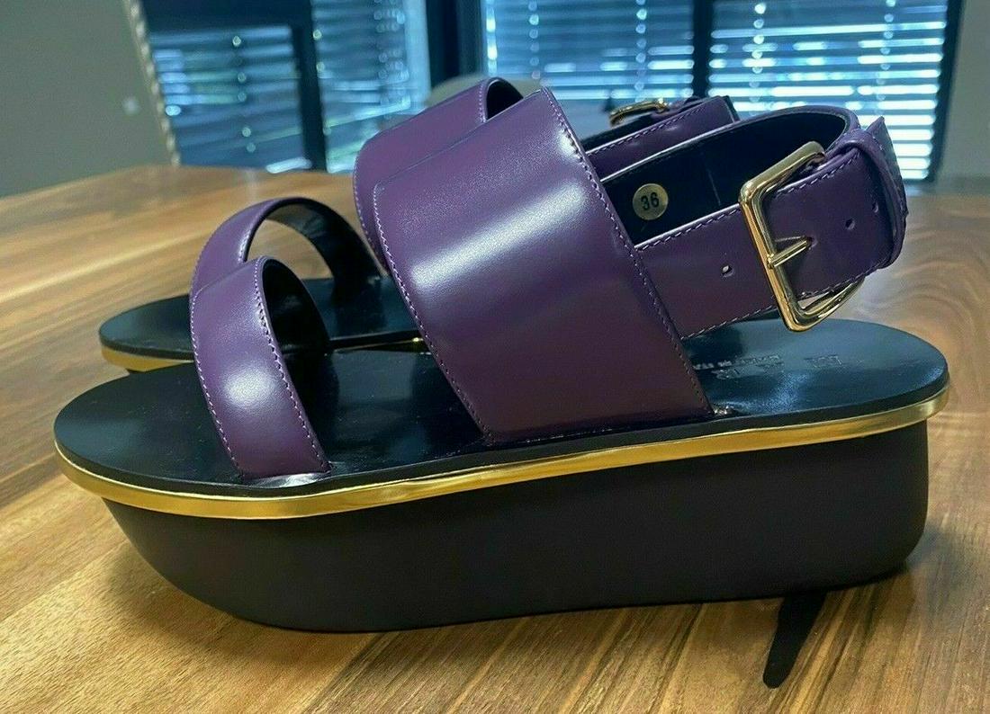 Marni Calf Leather Wedge Platform Sandals Shoe Shoes New: Marni Calf Leather Wedge Platform Sandals Shoe Shoes New Accents: HOT SEXY COOL DELUXE FASHION DANSE PLAGUE MYKONOS HOT SEXY COOL LUXURY FASHION DANCE BEACH MYKONOS Style: WEDGE PLATFORM SANDALS Heel