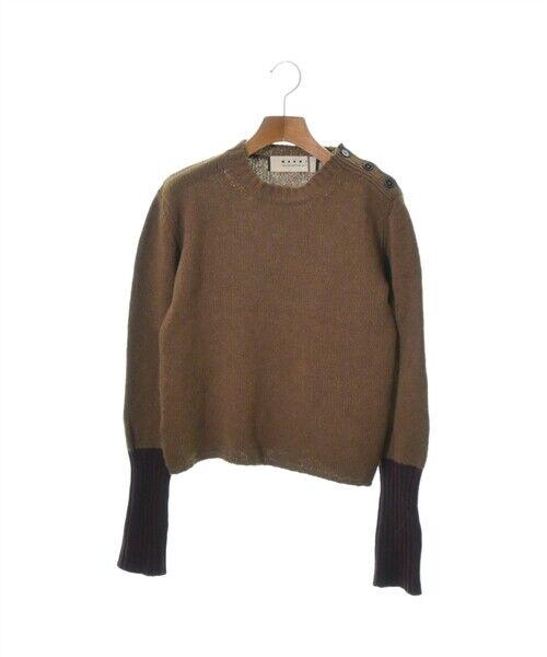 MARNI Knitwear/Sweater Brown 38(Approx. S): MARNI Knitwear/Sweater Brown 38(Approx. S) Size: 38(Approx. S) Style: Pullover Size Type: Regular Type: Knit sweater Color: Brown Neckline: Crew Neck Vintage: No Season: Fall Winter Fit: Regular "Size
