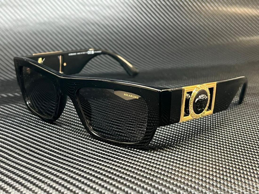 VERSACE VE4416U GB1 81 Black Grey Polarized Mens 53 mm Sunglasses: VERSACE VE4416U GB1 81 Black Grey Polarized Mens 53 mm Sunglasses Pattern: Solid Lens Technology: Polarized Vintage: No Frame Color: Black Uv Protection: UV400 Type: Sunglasses Lens Material: Plastic