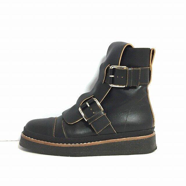 MARNI - Black Leather Womens Boots: MARNI - Black Leather Womens Boots Style: Boots Color: Black Upper Material: Leather Accessories: None Type: Boots B: Reasonable Wear and Tear The BIDHAUS Guarantee: All items in this auction are guar