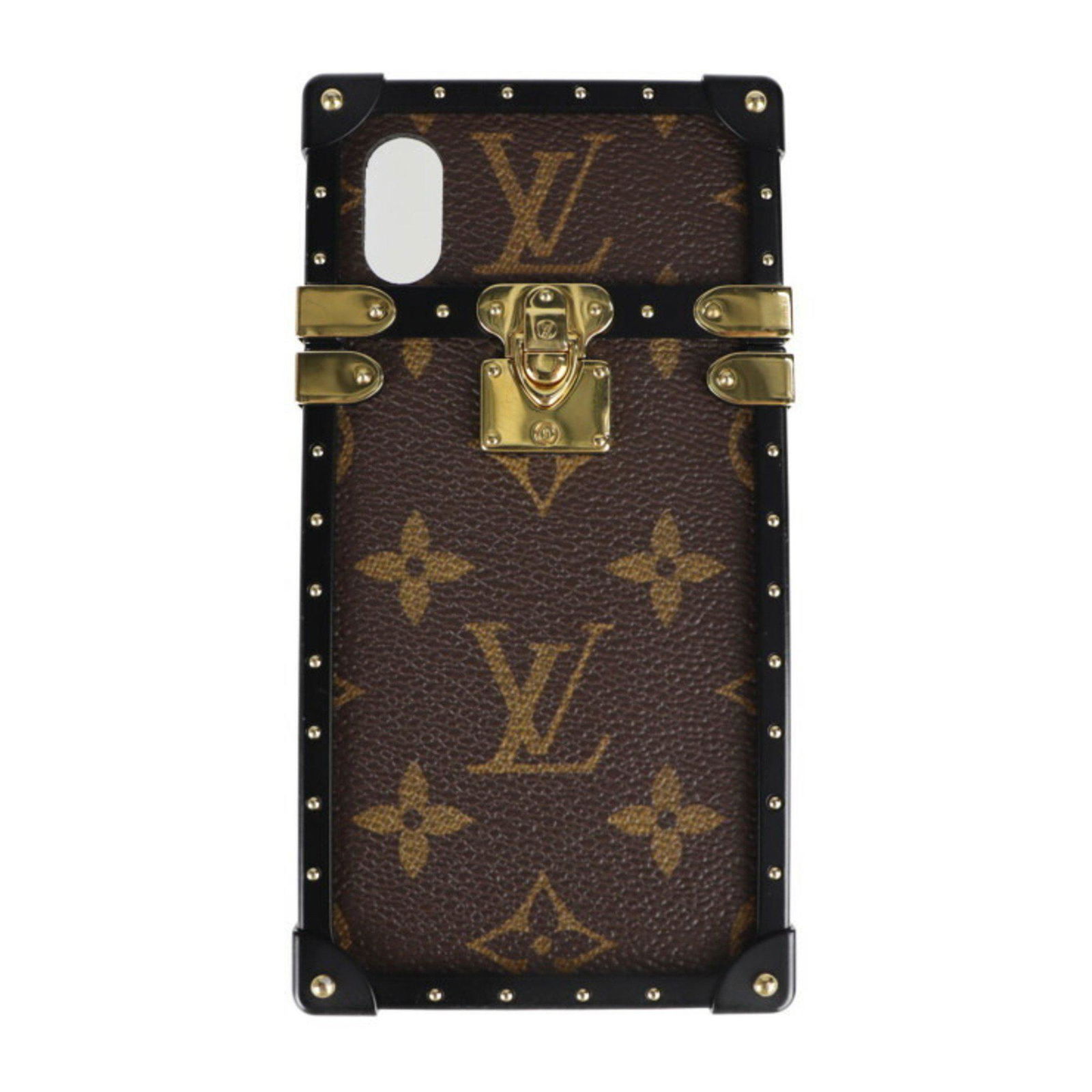 LOUIS VUITTON Louis Vuitton Eye Trunk IPHONE X XS Other Accessories M62618 Monogram Canvas Brown: LOUIS VUITTON Louis Vuitton Eye Trunk IPHONE X XS Other Accessories M62618 Monogram Canvas Brown Brand: Louis Vuitton Line: Monogram Model: Eye Trunk M62618 Country of Origin: Spain Type: Bumper Compa