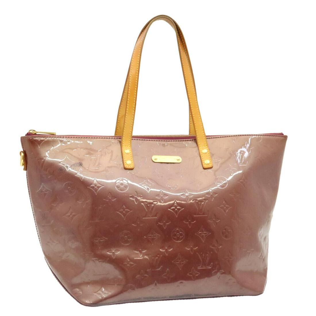 LOUIS VUITTON Monogram Vernis Bellevue GM Tote Bag Purple LV: LOUIS VUITTON Monogram Vernis Bellevue GM Tote Bag Purple LV Style: Tote Bag Material: Patent Leather Exterior Color: Purple Bag Height: 10.6inch(Approx) / 27cm(Approx) Bag Depth: 7.7inch(Approx) / 19