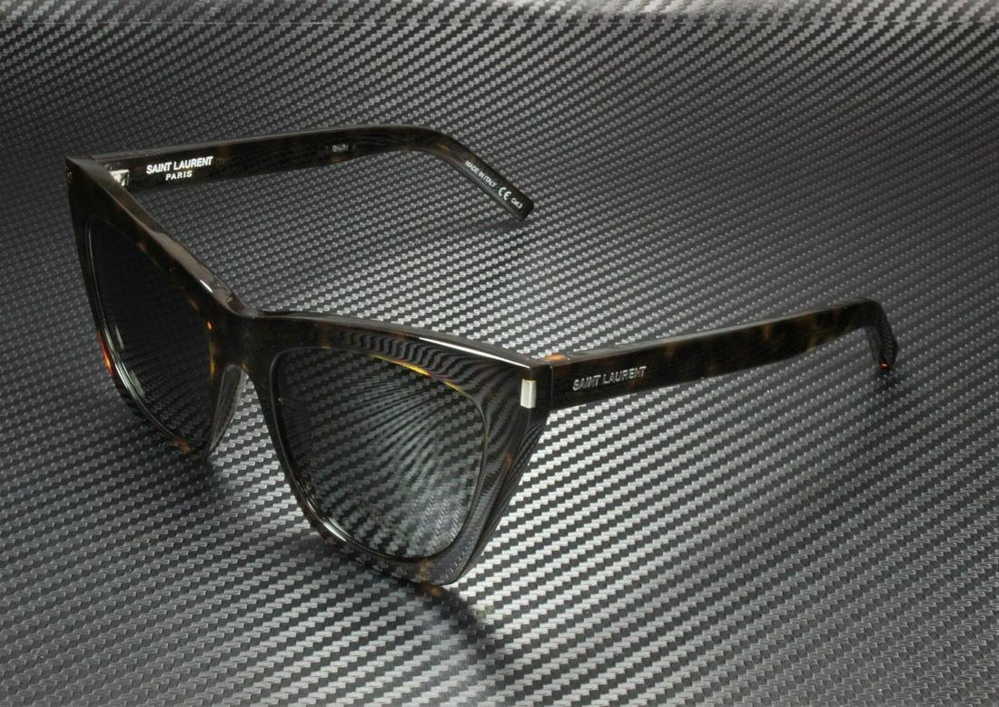 SAINT LAURENT SL214 KATE 006 Havana Square Womens 55 mm Sunglasses: SAINT LAURENT SL214 KATE 006 Havana Square Womens 55 mm Sunglasses Type: Sunglasses Frame Color: Beige Style: Square New The BIDHAUS Guarantee: All items in this auction are guaranteed to be 100% auth