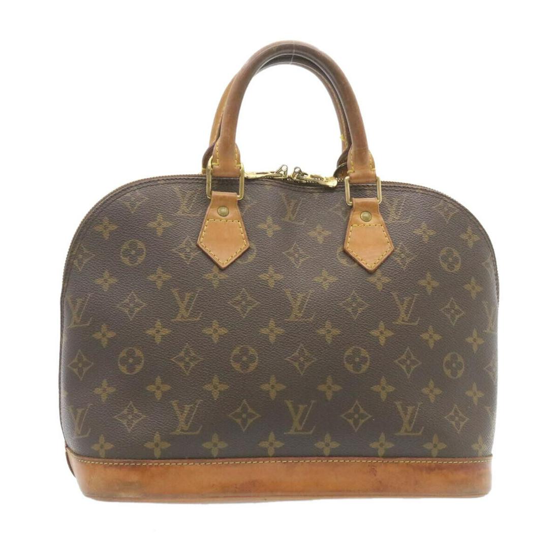 LOUIS VUITTON Monogram Alma Hand Bag M51130 LV: LOUIS VUITTON Monogram Alma Hand Bag M51130 LV Style: Hand Bag Material: Monogram Canvas Exterior Color: Monogram Bag Height: 9.4inch(Approx) / 24cm(Approx) Bag Depth: 6.7inch(Approx) / 17cm(Approx) B