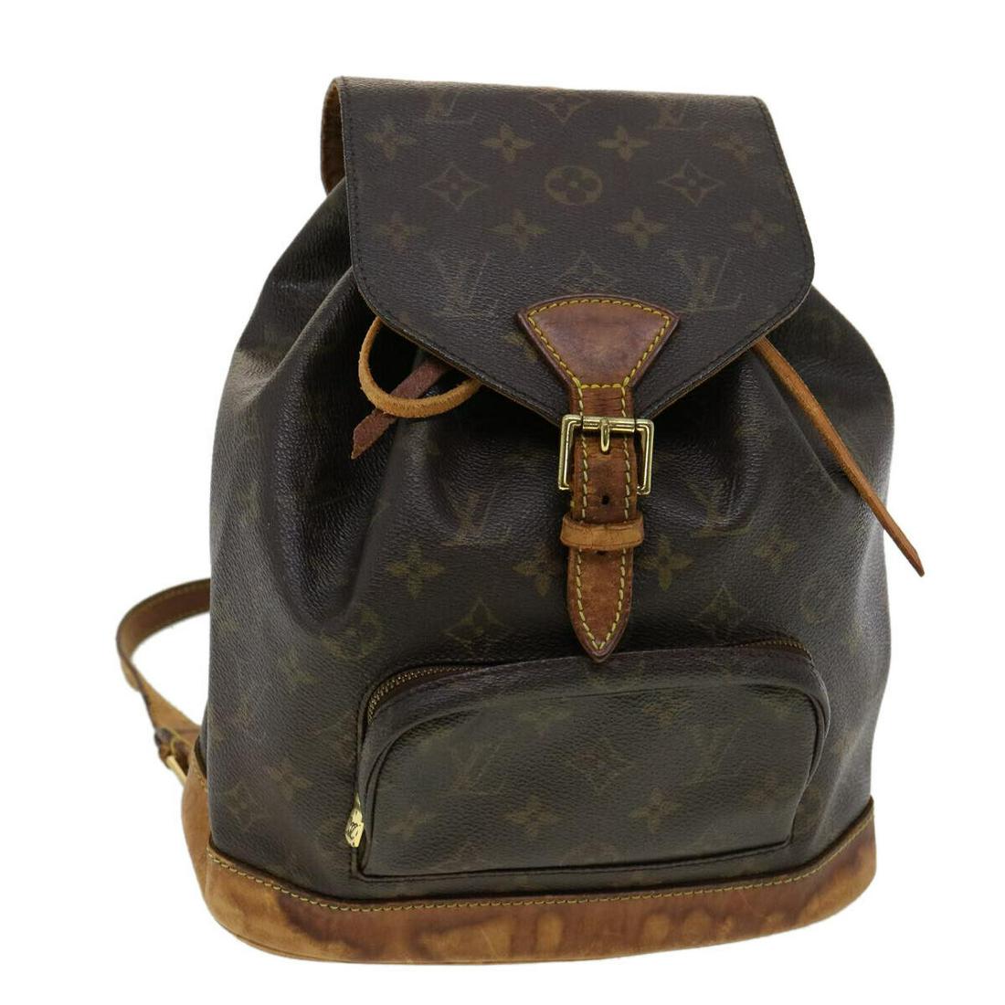 LOUIS VUITTON Monogram Montsouris MM Backpack M51136 LV: LOUIS VUITTON Monogram Montsouris MM Backpack M51136 LV Style: Backpack Material: Monogram Canvas Exterior Color: Monogram Bag Height: 11.8inch(Approx) / 30cm(Approx) Bag Depth: 4.7inch(Approx) / 12cm