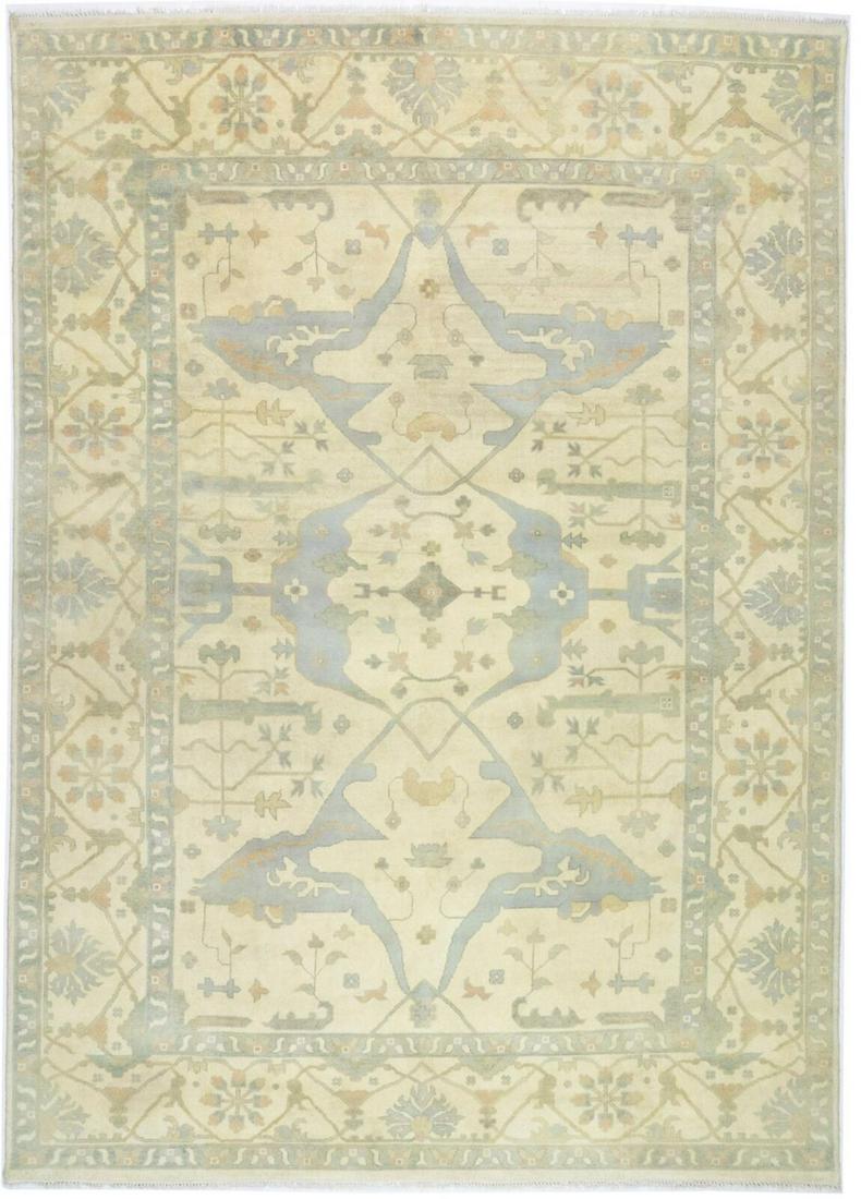 Muted Colors Floral Vintage Style 10X14 Oushak Oriental Rug Bedroom Decor Carpet: Muted Colors Floral Vintage Style 10X14 Oushak Oriental Rug Bedroom Decor Carpet Free continental US Shipping Type: Area Rug Size: 13"11 X 10"1 Color: Cream Production Technique: Knotted Material: Woo