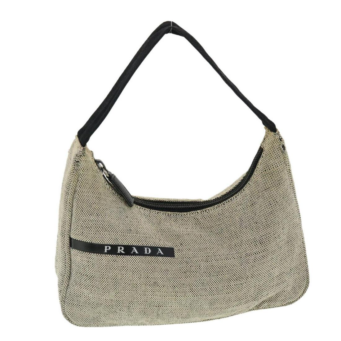 PRADA Pouch Canvas Gray: PRADA Pouch Canvas Gray Style: Pouch Material: Canvas Exterior Color: Gray Bag Height: 4.7inch(Approx) / 12cm(Approx) Bag Depth: 2.4inch(Approx) / 6cm(Approx) Bag Length: 8.7inch(Approx) / 22cm(Approx