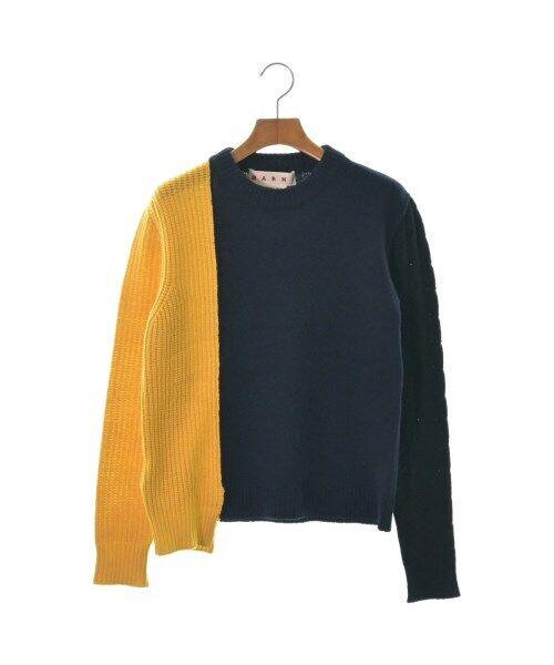 MARNI Knitwear/Sweater NavyxYellowxBlack 40(Approx. M): MARNI Knitwear/Sweater NavyxYellowxBlack 40(Approx. M) Style: Pullover Size: 40(Approx. M) Size Type: Regular Type: Sweater Color: NavyxYellowxBlack Neckline: Crew Neck Fabric Type: Knit Vintage: No S