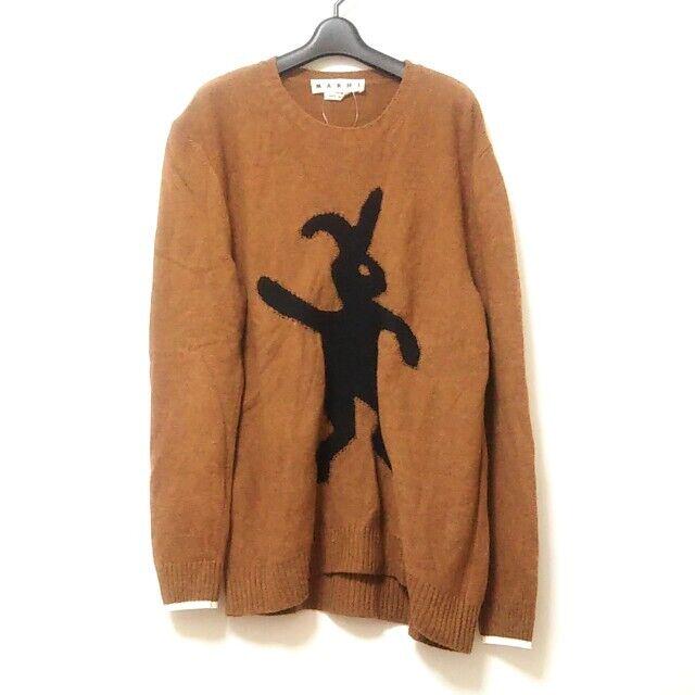 MARNI GCMG0017Q0 Mens Sweater Brown Black: MARNI GCMG0017Q0 Mens Sweater Brown Black Style: Sweater Color: Brown Black Material: Please see the photo of the quality tag Accessories: None Type: Sweater Size: 48 C: Heavily Used The BIDHAUS Guara