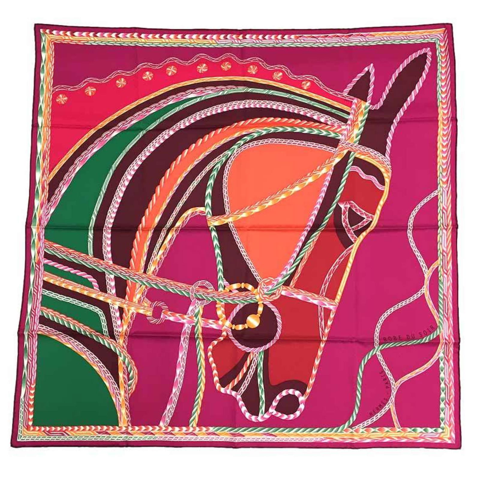 Hermes HERMES scarf muffler Carre 90 ROBE DU SOIR robe du soir horse pattern silk 100% pink: Hermes HERMES scarf muffler Carre 90 ROBE DU SOIR robe du soir horse pattern silk 100% pink Brand: Hermes Type: Scarf Gender: Men Women Unisex Color: Pink Material: Silk100% Silk: 100% Size (LxW): 90c