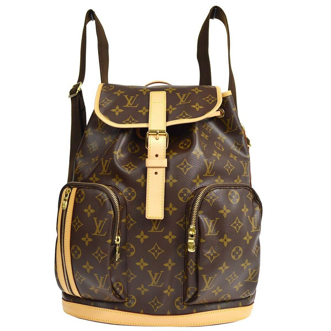 LOUIS VUITTON SAC A DOS BOSPHORE BACKPACK BAG MONOGRAM M40107 FL1133: LOUIS VUITTON SAC A DOS BOSPHORE BACKPACK BAG MONOGRAM M40107 FL1133 Bag Width: 12.2 Pattern: Monogram Bag Height: 14.6 Closure: Drawstring Flap Occasion: Casual Size: Large Handle Drop: 3.5 Lining Ma