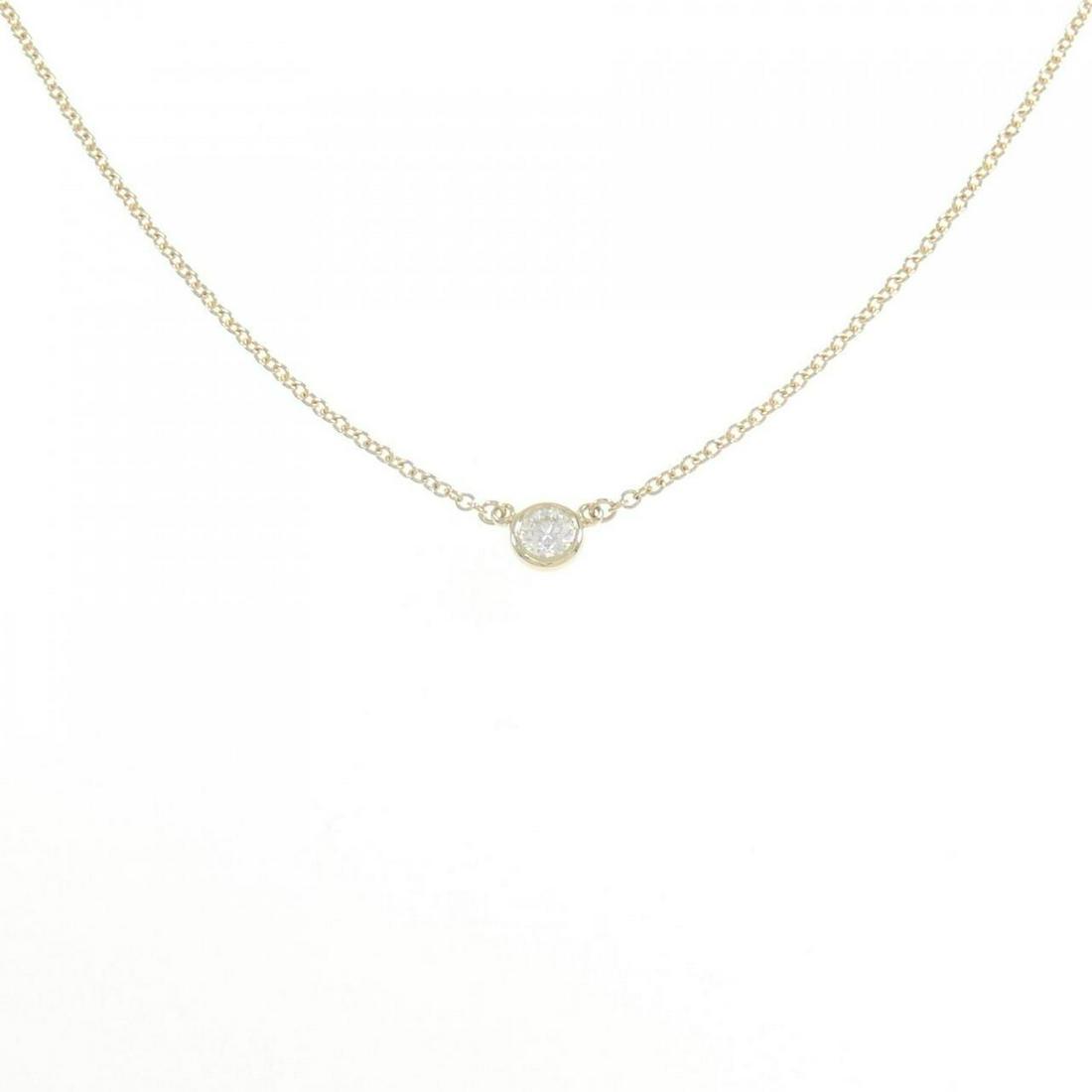 Tiffany By the Yard Necklace: Tiffany By the Yard Necklace Style: Necklace Material: 750 Yellow Gold Gender: Ladies" Size: 40cm Accessories: No accessories Main Stone: Diamond Weight: Weight about:1.9g Actualsize: Pendant top H x 